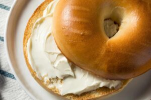 Bagels  with cream cheese