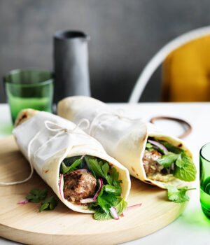 Grilled Kofta Kabob Wrap